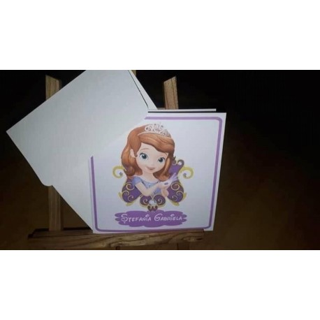 Invitatii de botez Printesa Sofia 
