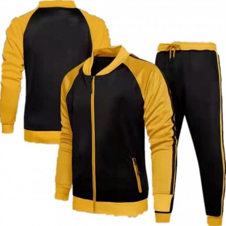 Mens 2 Pieces Tracksuits Running Jogging Sports Suits Long Sleeve Sweatsuit